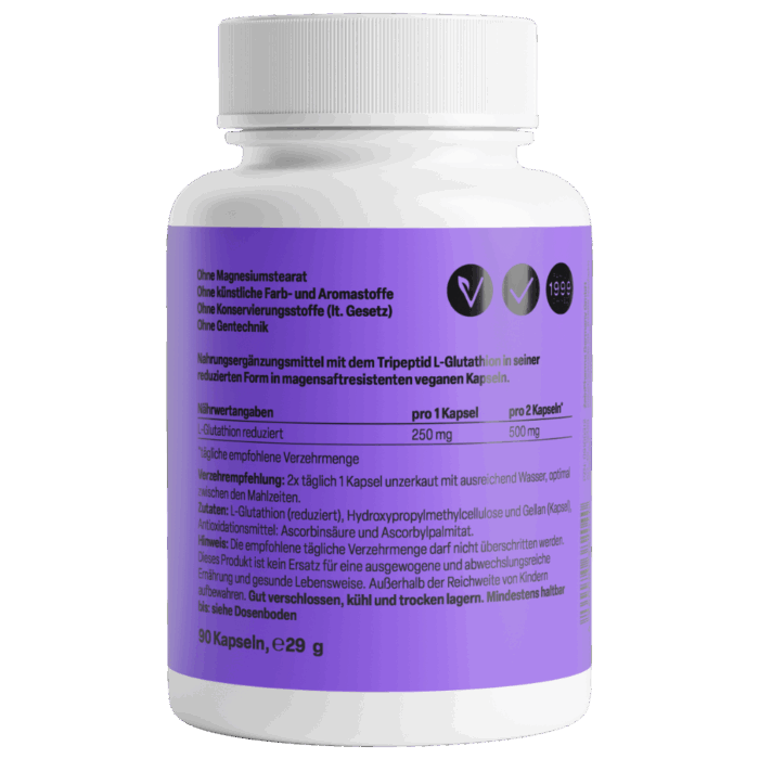 Glutationa 250mg (90 cápsulas) - Image 2