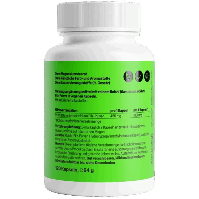 Reishi Mono 450mg (120 cápsulas) - Image 2