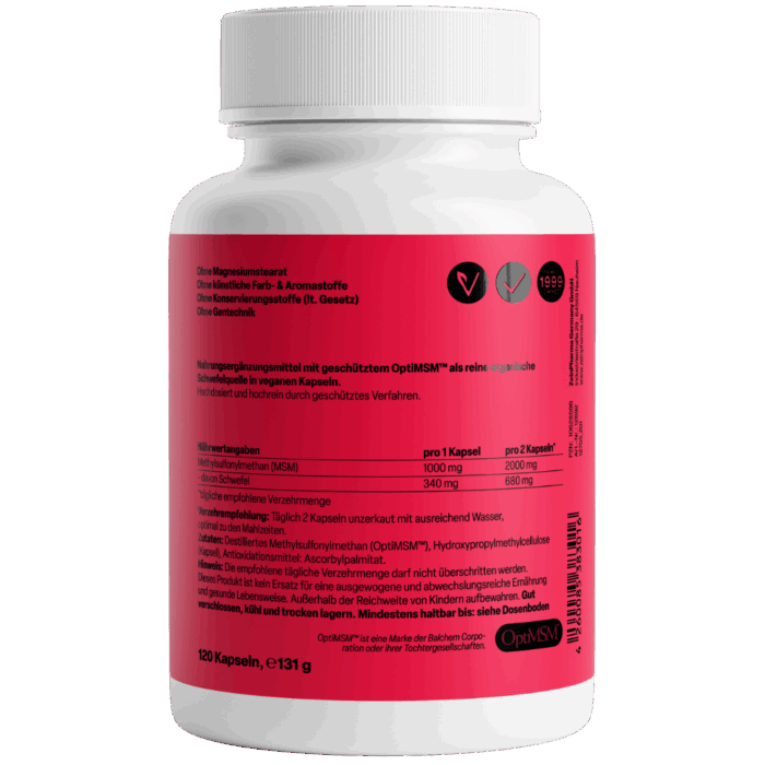 OptiMSM 1000mg (120 cápsulas) - Image 2