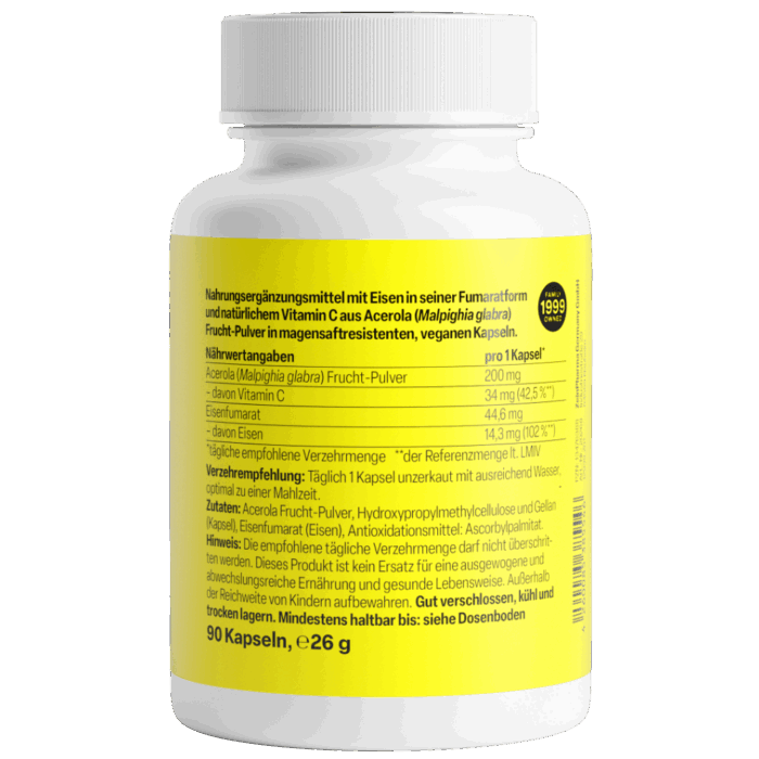 Ferro Fumarato 14mg (90 cápsulas) - Image 2