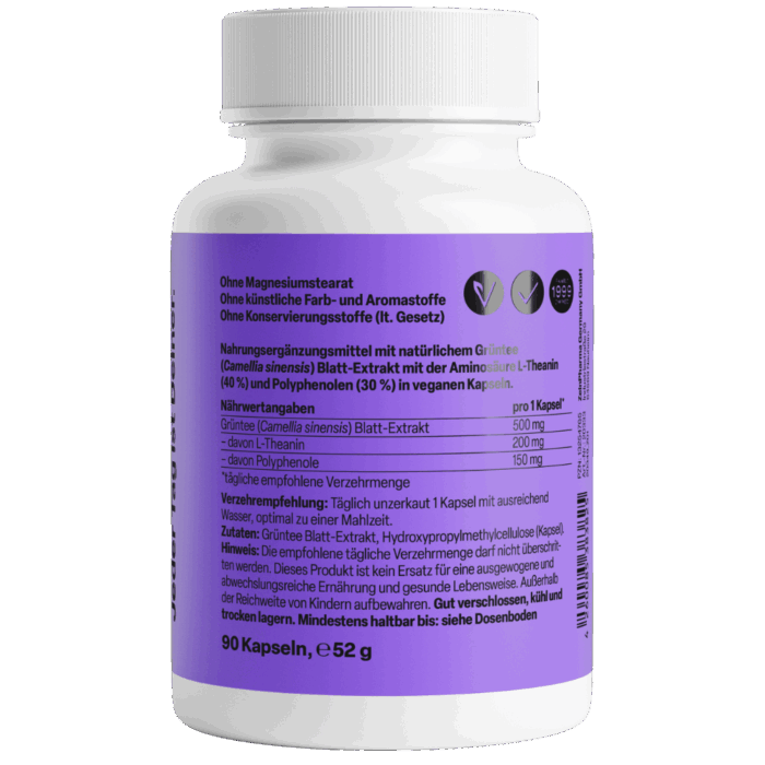 L-Teanina Natural Forte 500mg (90 cápsulas) - Image 2