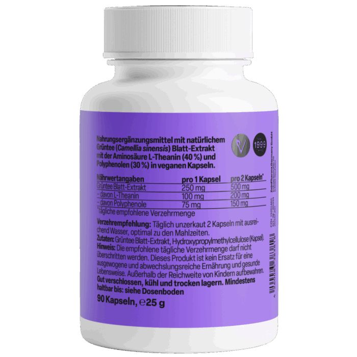 L-Teanina Natural 250mg (90 cápsulas) - Image 2