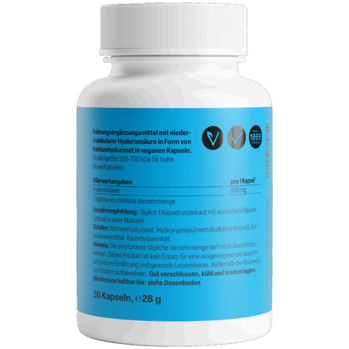 Ácido Hialurónico 800mg (30 cápsulas) - Image 2