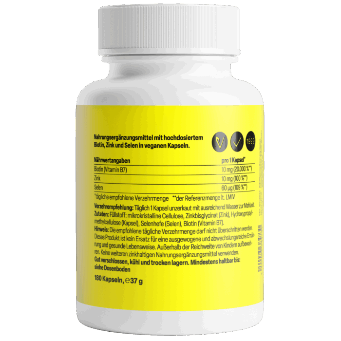 Biotina Complexo 10mg (180 cápsulas) - Image 2
