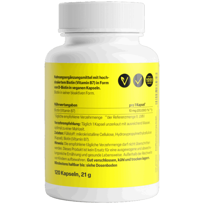 Biotina 10mg (120 cápsulas) - Image 2