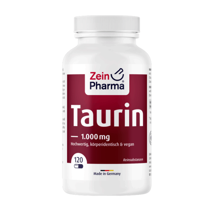Taurina 1000 mg (120 cápsulas)