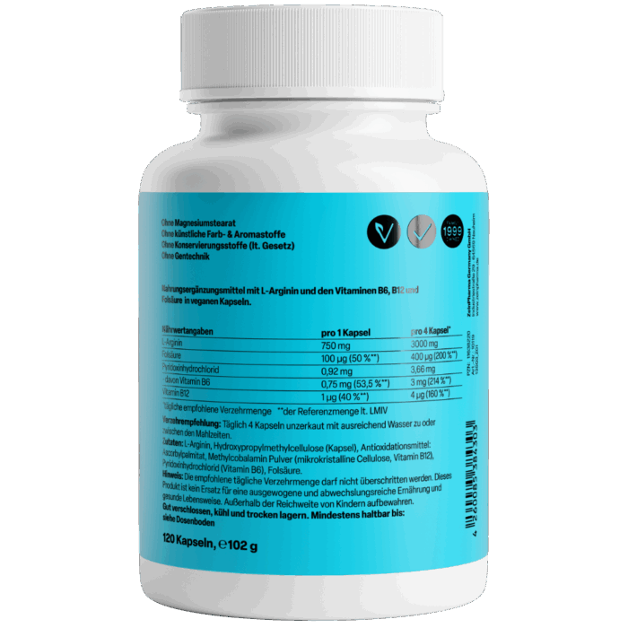 Vascorin Arginina Plus (120 cápsulas) - Image 3